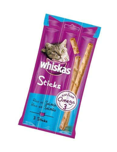 Whiskas Sticks - Adult Cat Treats Made with 90% Fish - 28 Bags of 3 Sticks - Image 8