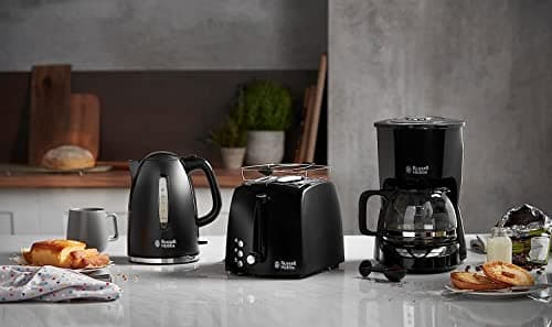 Russell Hobbs Electric Kettle [Ultra Fast] Textures+ (1.7 L, 2400 W, Automatic Opening, 1/2/3 Cup Markers, Energy Saving, LED Lighting, Removable Anti-Limescale Filter) 22591-70 - Image 8