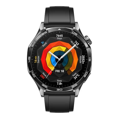 HUAWEI Watch GT 5 46 mm Smart Watch, Clean Lines, New Running and Cycling Experience, Health Tracking, Up to 14 Days of Battery Life, iOS & Android, Black - Image 3