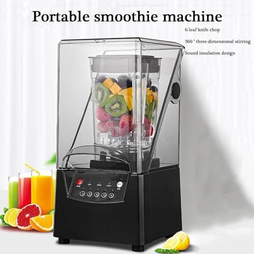 Mélangeur Commercial 2L 2200W Smoothie Maker,Haute Vitesse avec Enceinte sonore Quiet Shield,5 préréglages pour Shakes et Smoothies,Machine à mélanger 17000rpm - Image 4