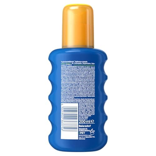 NIVEA SUN Spray Solaire Protect & Hydrate Kids Coloré SPF 50+ 200 ml — Crème Solaire résistante à l'eau — Haute Protection Visage et Corps pour la peau délicate des Enfants - Image 3