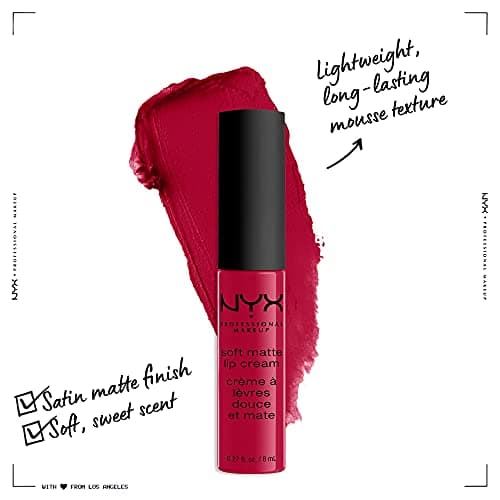 NYX Professional Makeup Rouge à Lèvres Soft Matte Lip Cream, Fini Mat Crémeux, Couleur Ultra-Pigmentée, Tenue Longue Durée, Teinte : Monte Carlo (10) - Image 4