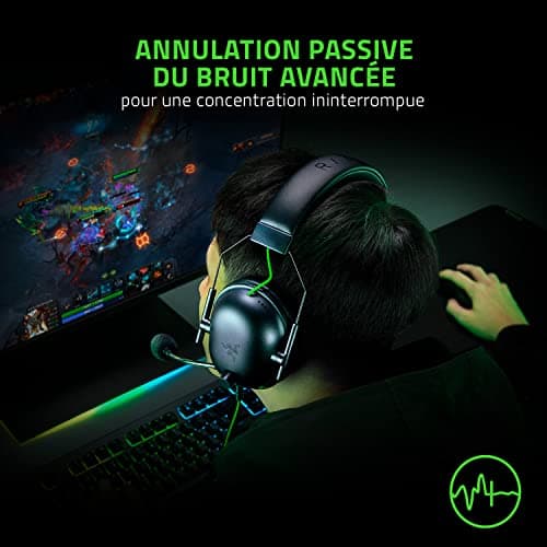 Razer BlackShark V2 X USB Wired Esports Gaming Headset (50mm TriForce Speakers, Noise Cancellation, 240g Ultra-Light Construction, 7.1 Surround Sound) Black - Image 5