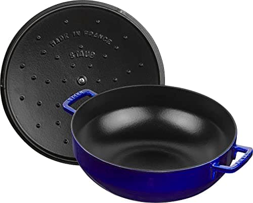 STAUB Cast Iron Casserole "du Pêcheur", Ø 28 cm, 4.65 L, Intense Blue - Image 3
