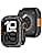 Amizee Metal Case Compatible with Apple Watch Series 11/10 46mm with Back Cover, Heavy Duty Protective Anti-Scratch Case for iWatch 46mm, Black - Image 3
