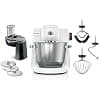 Bosch MUMS6EW13D Series 6 Food Processor, 7 Speed, 5.5L Bowl, Through Cutter, 3 Discs, Dough Hook, Whisk, Silicone Broom, Dishwasher Safe, 1600W, Silver/White - Image 2