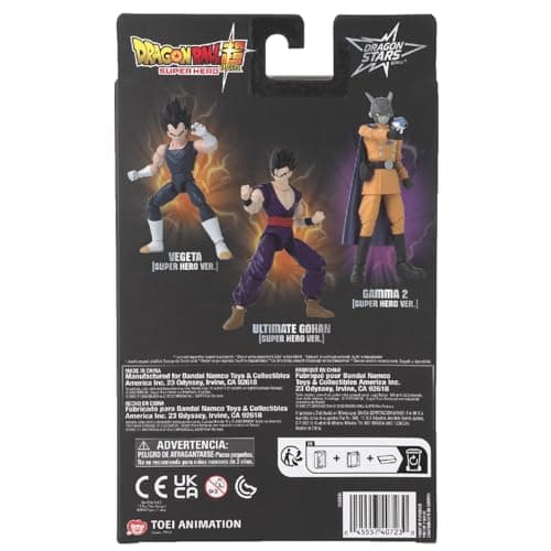 BANDAI - Dragon Ball Super Hero - Dragon Star Figure 17 cm - Vegeta - Officially Licensed Dragon Ball - Vegeta Articulated Figure - Toy for Children 4+ - 40723 - Image 3