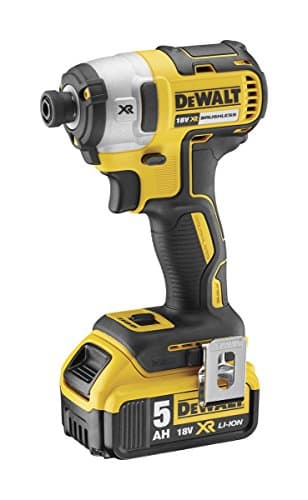 DEWALT - Visseuse à Chocs Brushless XR 18V Li-Ion 5Ah - DCF887P2-QW - Visseuse Électrique sans Fil avec Coffret TSTAK, 2 Batteries / Chargeur - 3 Vitesses (0-1000/2800/3250tr/min) - Mandrin ¼” - 400W [Classe énergétique A] - Image 7
