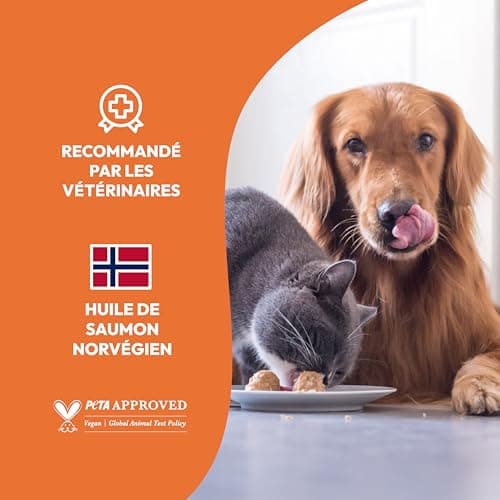Salmon Oil for Dogs & Cats -1L- NORWAY, 100% WILD, Rich in Omega 3 6 9 & Vitamin E - Cold Pressed - Shiny Coat, Immune System & Reinforced Joint - Pump Included - Image 7