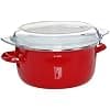 Premier Housewares Pyrex Deep Fryer with Lid / Wire Basket / 5 Litre - 16 x 33 x 27 cm - Red - Image 8