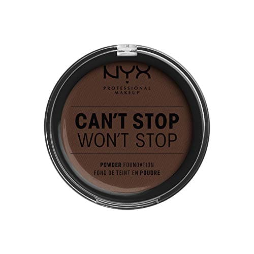 NYX Professional Makeup Compact High Coverage Can't Stop Won't Stop Foundation, Matte Finish, Shine Control, Long-Lasting Hold, Tint: Deep Espresso - Image 2