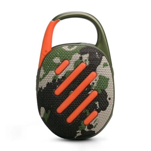 JBL Clip 5, ultra-portable Bluetooth speaker, built-in carabiner, JBL Pro, powerful bass, 12 hours of battery life, Playtime Boost function, IP67 water and dust resistant, camouflage design - Image 3