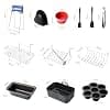 19 Pcs Accessories Air Fryer Ninja 7.6-9.5L, Dual Air Fryer Accessories Mould Silicone Hot Air Fryer Accessory Flat Accessories for Ninja Air Fryers AF400EU, AF300EU, AF500EU - Image 5
