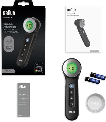Braun Sensian 7 Non-Contact Forehead Thermometer | Age Precision Technology | 3-in-1 | Colour Coded Digital Display | Baby and Child Friendly | #1 Doctor Brand(1) | BNT400 - Image 8