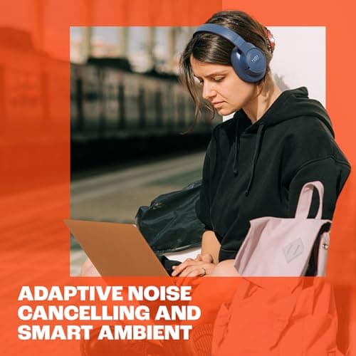 JBL Tune 770NC Casque supra-auriculaire sans fil, autonomie jusqu'à 70 h, Réduction de Bruit Adaptative, Smart Ambient, noir - Image 4