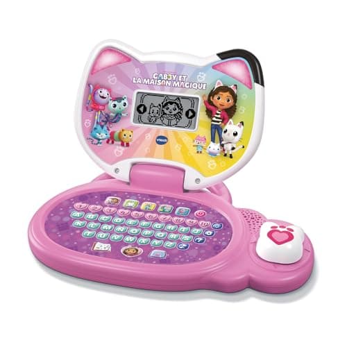 VTech - My Gabby Educational Computer and The Magic House - Children's Computer with Backlit Screen, Gabby Cat Ears and 18 Interactive Games - Gift for Children Aged 3 and Above - Image 2
