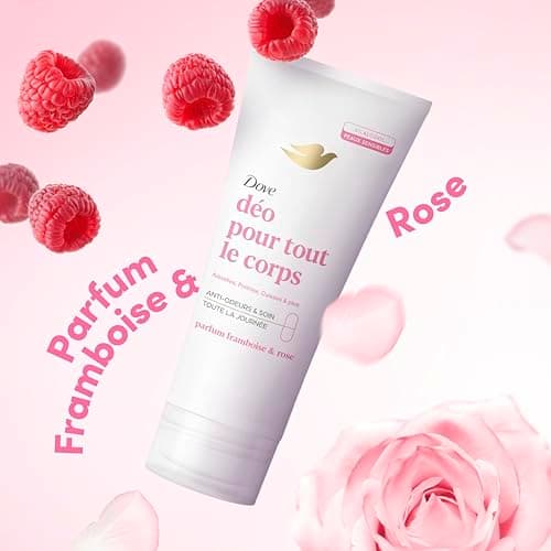 Dove - Deodorant for the whole body - Cream- Raspberry & Rose - Anti Odors and White Traces 72h - Designed for Sensitive Skin - 75 ml - Image 6