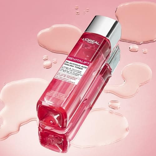 L'Oréal Paris - Smoothing and Exfoliating Facial Peeling Lotion - Removes Blackheads, Enlarged Pores & Blemishes - Glycolic Acid 5% - Revitalift Toner Peeling - 180ml - Image 8