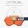 kwmobile Case Compatible with Apple AirPods Max Case - Soft Polyester Protective Cover for Headphones - with Sleep Mode - Summer Orange - Image 5