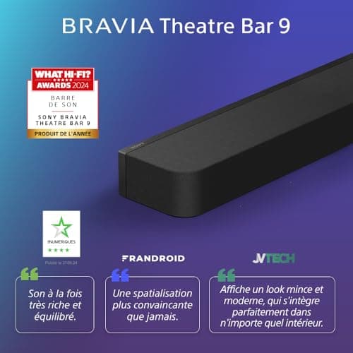 Sony BRAVIA Theatre Bar 9 – Dolby Atmos® TV Soundbar, 13 Speakers, Wi-FI®, Bluetooth®, 360 Spatial Sound Mapping, 2024 Model - Image 3