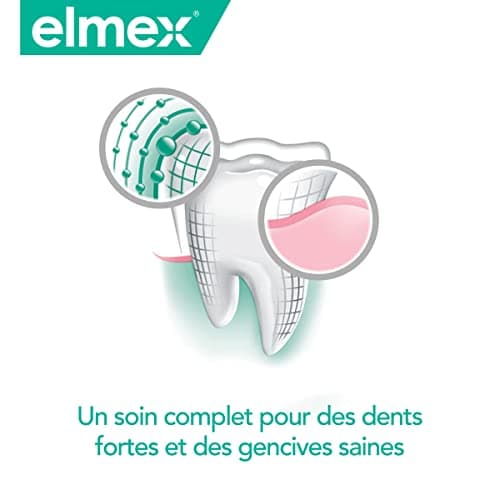 Elmex Original Sensitive Toothpaste 75ml, Sensitive Toothpaste, 24-Hour Protection with Fluoride to Strengthen Teeth, Helps Remove Plaque with Regular Brushing - Image 8