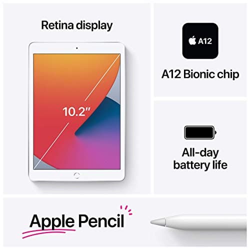 2020 Apple iPad (10.2-inch, Wi-Fi, 32GB) Silver (Refurbished) - Image 7