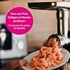 Food Processor Meat Grinder Stainless Steel with Perforated Discs, Chopper Knife, Sausage Filling Tube, Cookie Cutter Compatible with Kenwood - Image 5