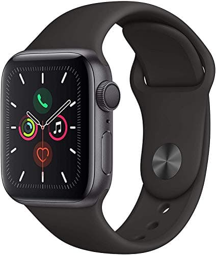 Apple Watch Series 5 44mm (GPS) - Space Gray Aluminum Case with Black Sport Strap (Refurbished) - Image 3