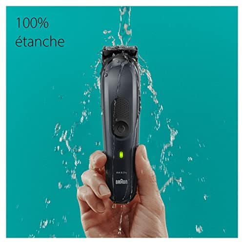 Braun MGK7470 Series 7 All-in-One Trimmer 17-in-1 Styling Kit for Men, Beard, Hair & More, Body Shave With Ultra Sharp Blade, Clogs For Eyebrows And Sensitive Areas, Waterproof - Image 7