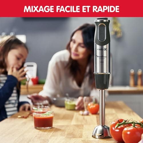 Moulinex Blender Stand, 4 Blades, Powelix, 10 Speed, 3-in-1, Chopper and Whisk, 1000 W, Quickchef, DD655811 - Image 3