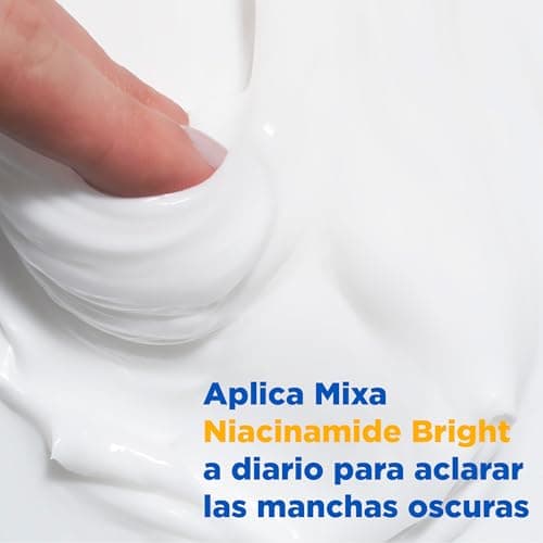 Mixa Crème Hydratante Anti-Taches, Pour Peau Sèche et Terne, Peau Hydratée pendant 48H, Teint Lumineux et Uniforme, Avec 9% de Niacinamide, Vitamine C et Beurre de Karité, Niacinamide Bright, 400 ml - Image 8
