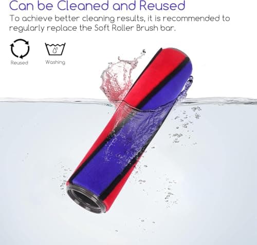 Replacement Brush for Dyson V6 V7 V8 V10 V11, Soft Fluffy Roller for Dyson Brush Head, Dyson Vacuum Cleaner Accessories, Easy Replacement for Hard Floors (9pcs) - Image 5