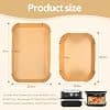 170pcs Air Fryer Baking Paper for Ninja Foodi Flexdrawer AF500EU 10.4L, Food-Grade BPA Free, Disposable Non-stick Oil-Free Parchment Paper Accessories for 5.2L-10.4L Deep Fryer (170 Pieces) - Image 3