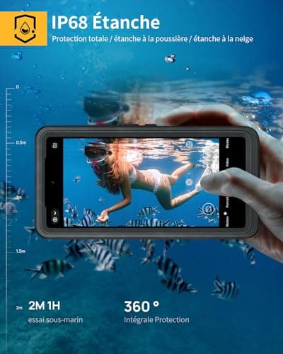 Lanhiem Google Pixel 8 Waterproof Case - Shockproof Unbreakable 360 Degree Full Body [with Screen Protection+Camera] IP68 Waterproof Military Construction Site Dustproof Waterproof Pouch for Pixel 8 - - Image 3