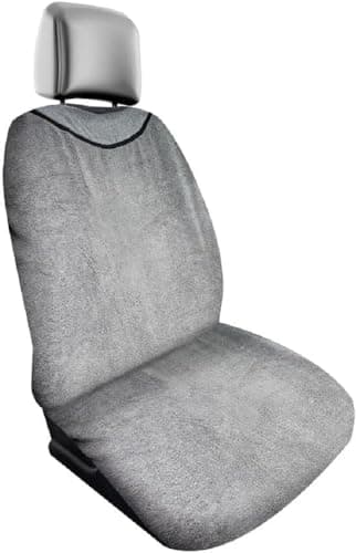 Dunlop Terry Cloth Car Seat Covers 130 x 70 cm Universal Fit Machine Washable Grey - Image 2