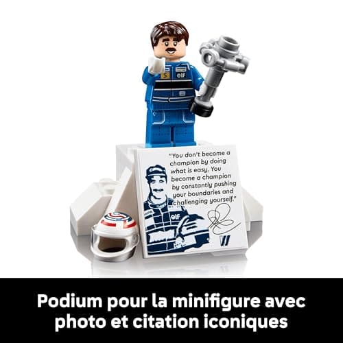 LEGO Icons Williams Racing FW14B et Nigel Mansell - Maquette de Voiture de F1 - Inclut minifigurine Collector de Pilote avec trophée et Casque - Idée Cadeau pour Adulte et Adolescent 10353 - Image 8