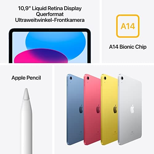 2022 Apple iPad (10.9-inch, Wi-Fi, 64GB) Silver (Refurbished) - Image 3