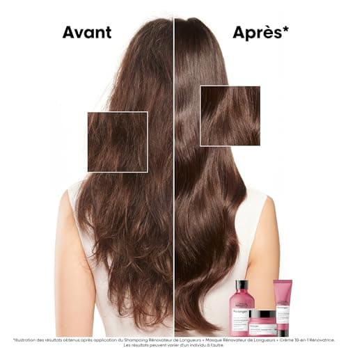 L'Oréal Professionnel, Routine pour Cheveux Longs & Cassants, Pointes Abîmées & Fourchues, Hydrate & Protège Contre La Casse, Vitalité Naturelle, Pro Longer, Masque/Duo/Trio, Série Expert - Image 5
