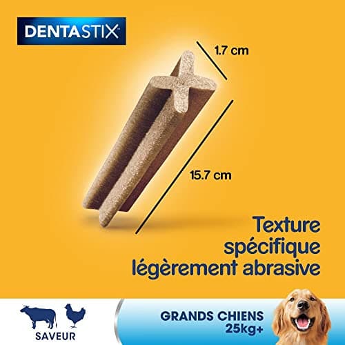 PEDIGREE DENTASTIX 56 Bâtonnets à Mâcher pour Grand Chiens 25kg+, 8 Sachets de 7, Saveur Poulet et Bœuf, Détartrage Dentaire Chien, Soins Dentaires pour Chien (Lot de 2) - Image 8