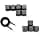 HUYUN Cherry MX Key Switch FPS Backlit Replacement Keys for Corsair Gaming Keyboards (Grey) - Image 2
