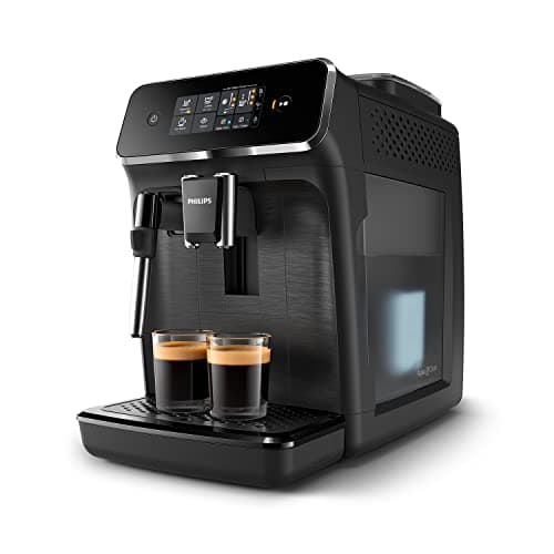 Philips Expresso broyeur Série 2200-2 Cafés, Écran tactile, Mousseur à lait classique, Broyeur céramique, Machine à café à grain Noir mat (EP2220/10) - Image 4
