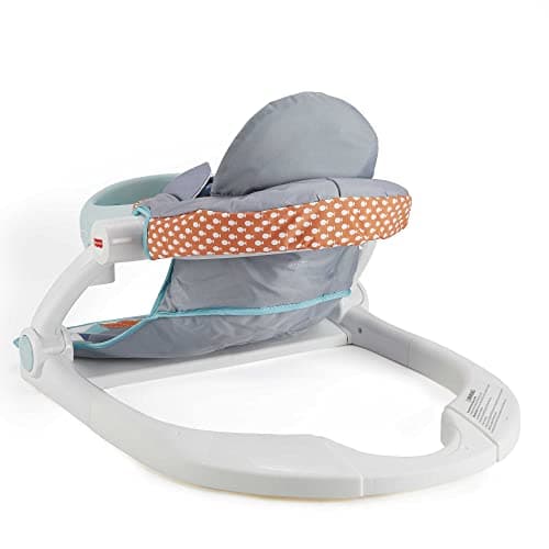 Fisher-Price Foldable Activity Seat, Portable Baby Floor Seat with 2 Play Toys and Removable Tray, Up to 25 lbs, HBF27 - Image 5