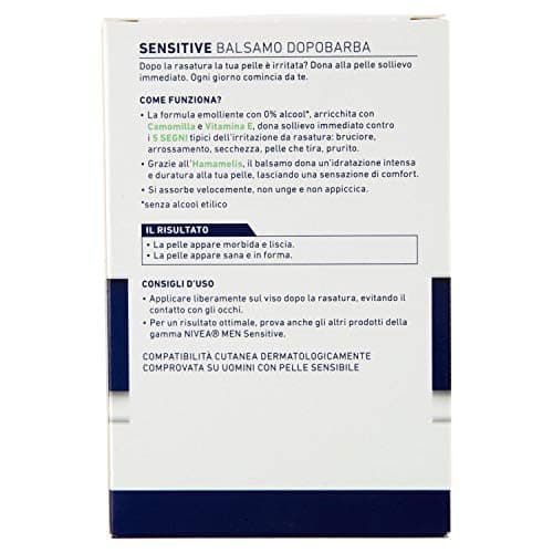 NIVEA MEN Sensitive Extra Gentle Aftershave Balm 100 ml Pack for Men with Chamomile Extract and Vitamin E, Beard Conditioner Sensitive Skin - Image 5