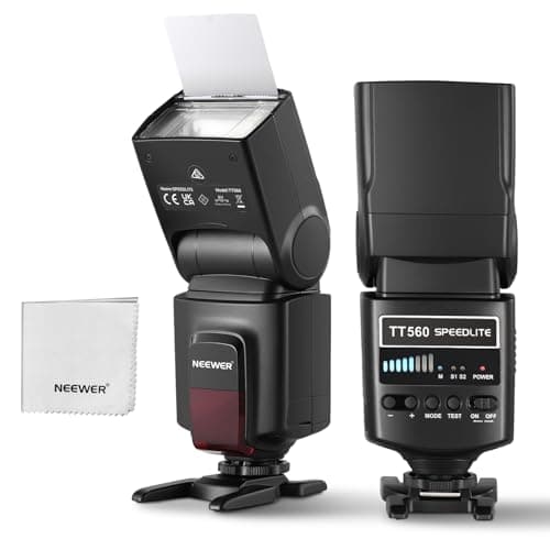 NEEWER TT560 Flash Speedlite Compatible with Canon Sony Nikon Panasonic Olympus Pentax and Other DSLR, Studio Lighting, Digital Camera, with Shoe Standard Accessory Holder - Image 3