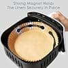 Silicone Magnet Air Fryer, 8 Pieces Magnetic Silicone Baking Paper for Hot Air Fryer Accessory, Baking Paper Kitchen Magnet Buckle for Ninja Cosori Phlips Panasonic - Image 3