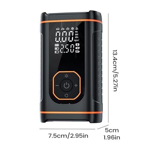 Gonfleur De Pneu Portable Compresseur D Air,Rechargeable Affichage Numerique Outil Automobile,Gonfleur De Pneu Pour Voiture Et Véhicule Automobile - pour Automobiles, Motocyclettes, Bicyclettes, Ballo - Image 7