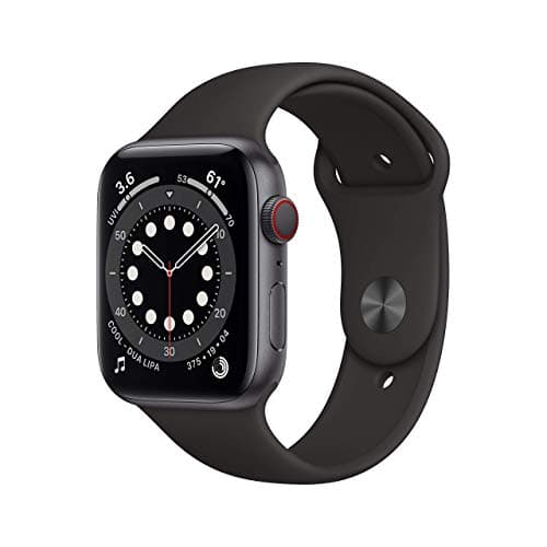 Apple Watch Series 6 (GPS + Cellular, 44MM) Space Grey Aluminium Case with Black Sport Strap (Refurbished) - Image 2