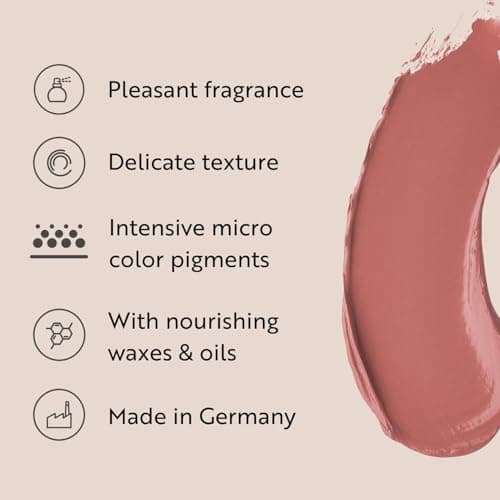 M. Asam MAGIC FINISH Rouge à lèvres amande (4 g) – Rouge à lèvres nourrissant amande au fini satiné, repulpe les lèvres sans les assécher, couleur intense au fini satiné, hydrate et nourrit - Image 5
