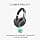 kwmobile Headband Cover Compatible with Sennheiser HD 4.50BTNC / HD4.40BT / HD4.30 / HD 350BT - Neoprene Protection for Headphones Headband - Black - Image 3