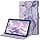 FINTIE Case for Samsung Galaxy Tab A9 Plus (Tab A9+) 11 Inch 2023 (SM-X210/X216/X218), Folio and Multi-Position Case with Document Pocket, Marble Lilac - Image 3